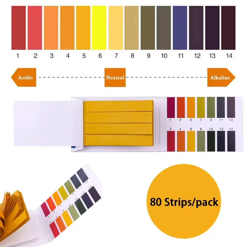 Water Testing Kit - 80 bandelettes/paquet de test de pH,