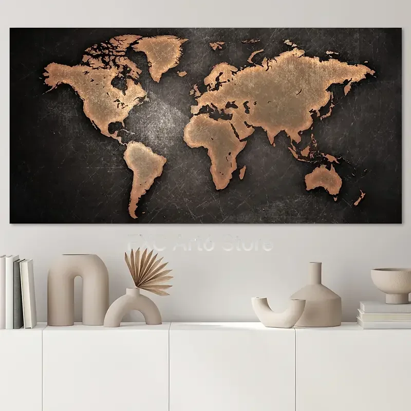Star Map Poster - 1 affiche sur toile sans cadre,