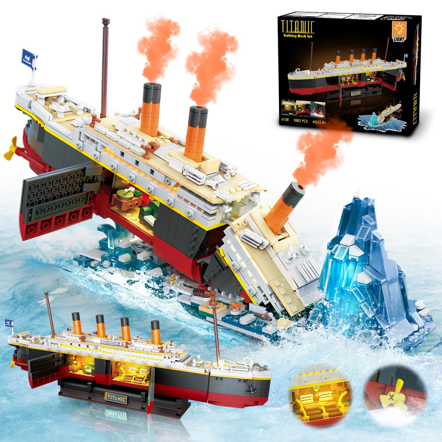 Science Olympiad - Ensemble de construction Titanic avec LED-2