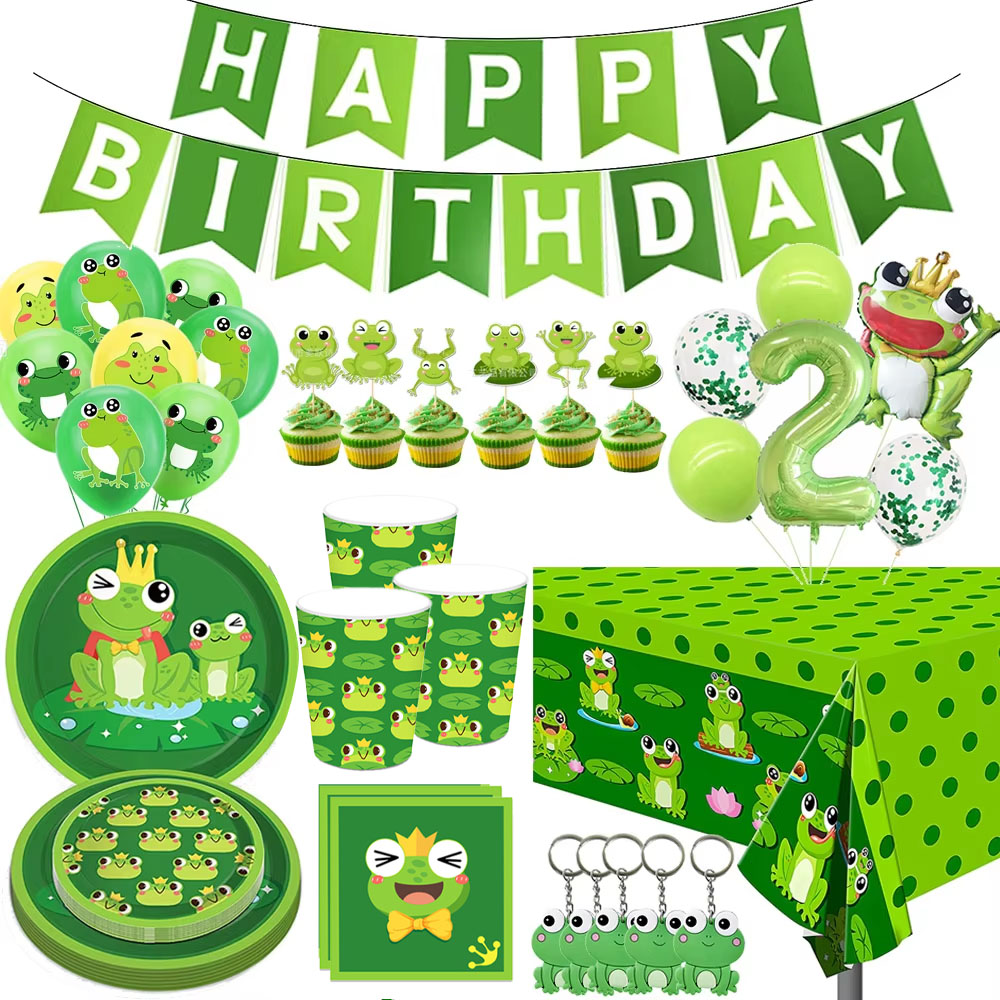 Science Of Happiness - Décorations de fête d'anniversaire grenouille, ballons