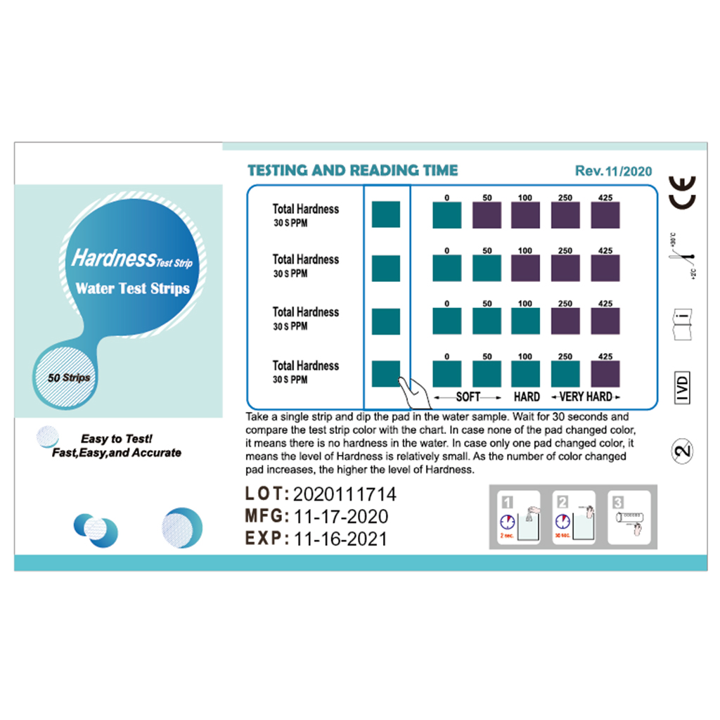 Bandelette de test de dureté d - Water Testing Kit avis et prix