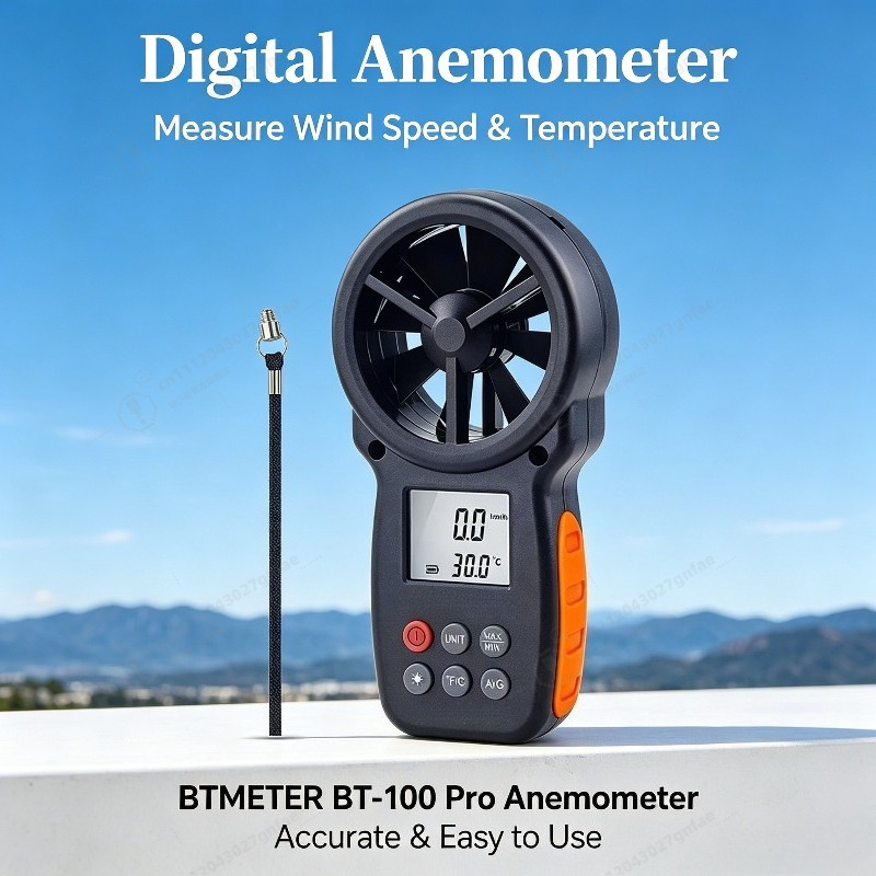 Anémomètre numérique BT-100, m - Anemometer Wind Speed avis et prix