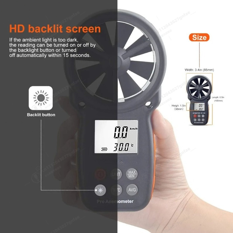 Anémomètre numérique BT-100, m - Anemometer Wind Speed avis et prix