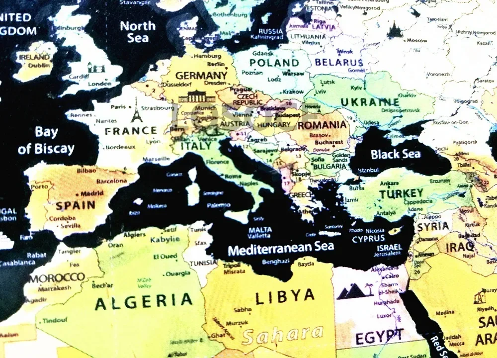 Carte du monde à gratter de vo - Star Map Poster avis et prix