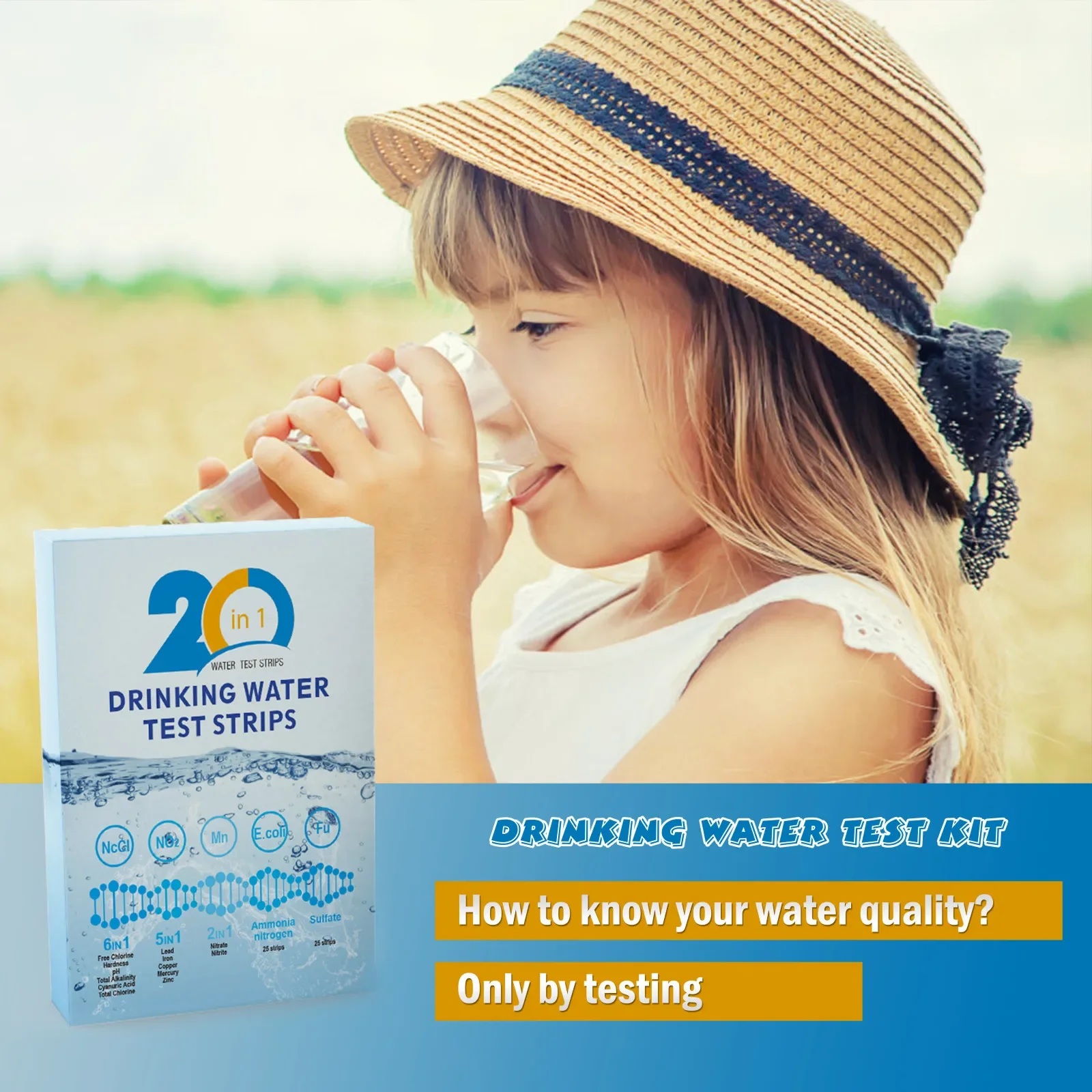 Bandelettes de test d'eau YAGO - Water Testing Kit avis et prix