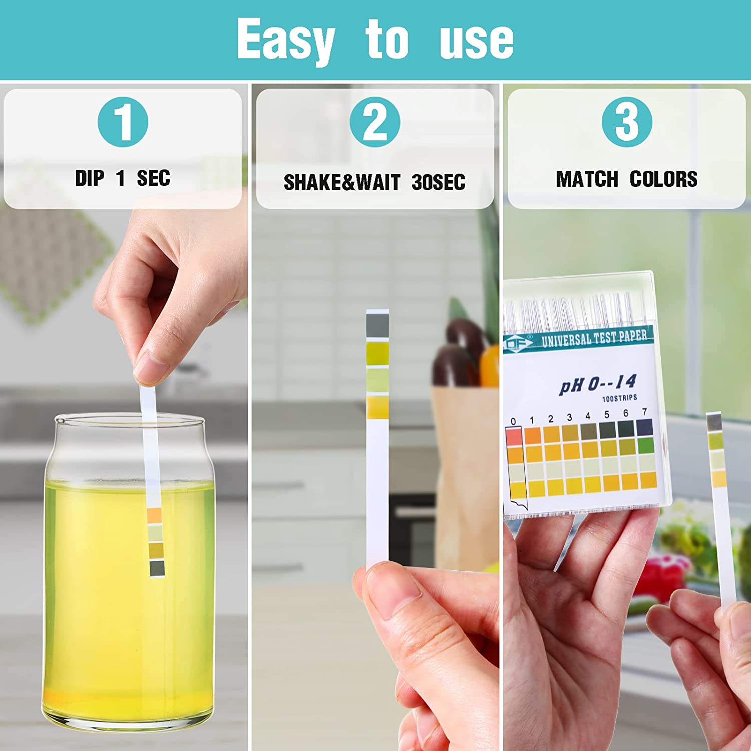 100 bandes 0-14 PH acide alcal - Water Testing Kit avis et prix