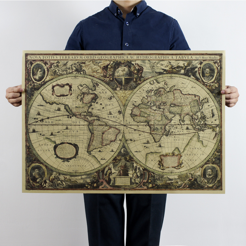 Carte du monde en papier kraft - Star Map Poster avis et prix