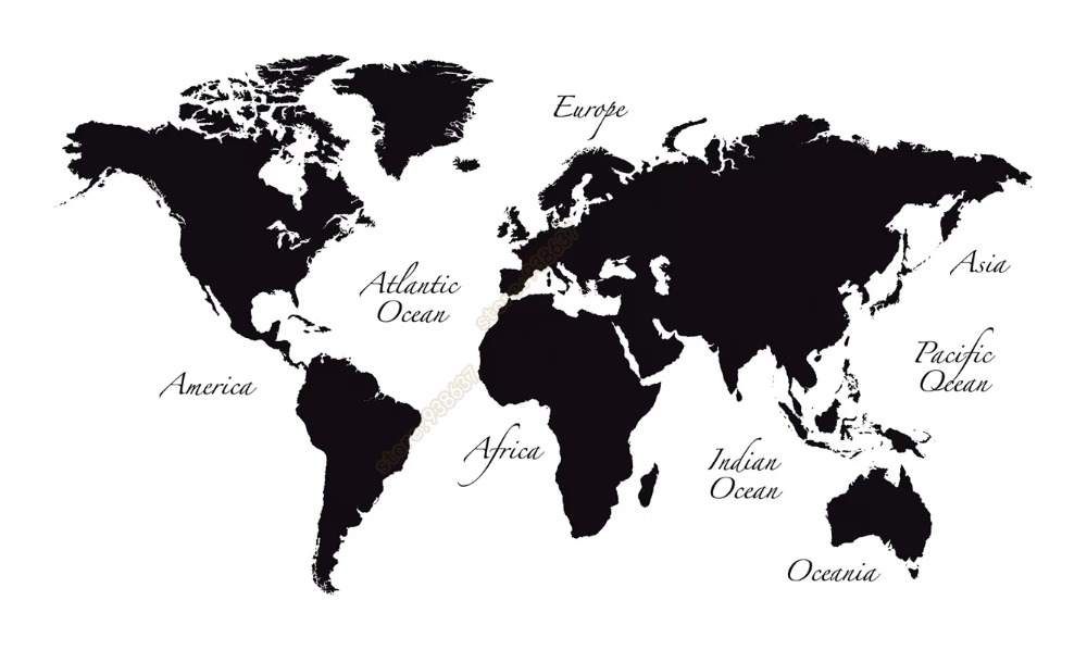 Grande carte du monde vinyle a - Star Map Poster avis et prix