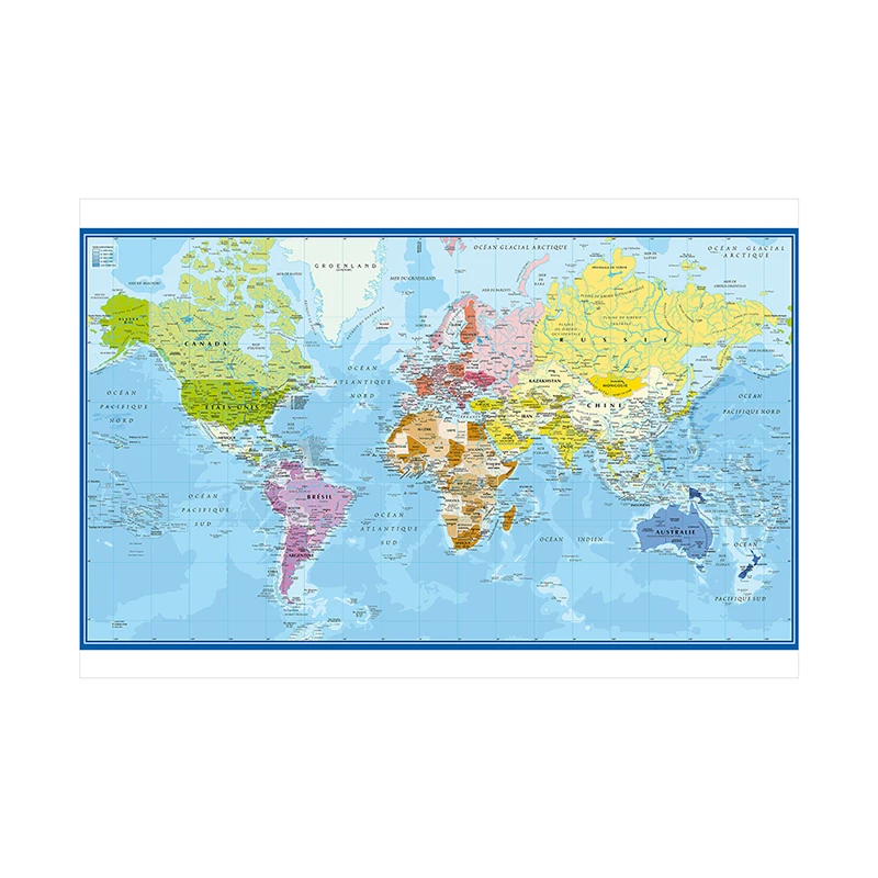 Affiche murale carte du monde  - Star Map Poster avis et prix