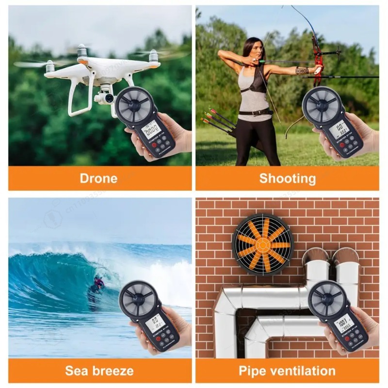 Anémomètre numérique BT-100, m - Anemometer Wind Speed avis et prix