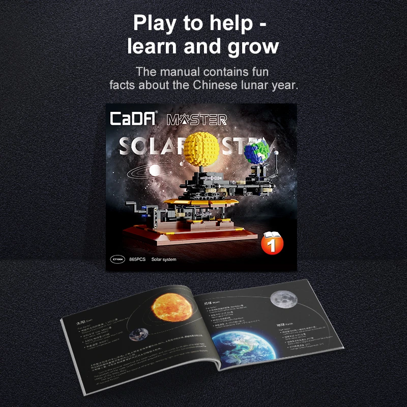 865 pièces MOC ville système s - Solar System Orrery avis et prix