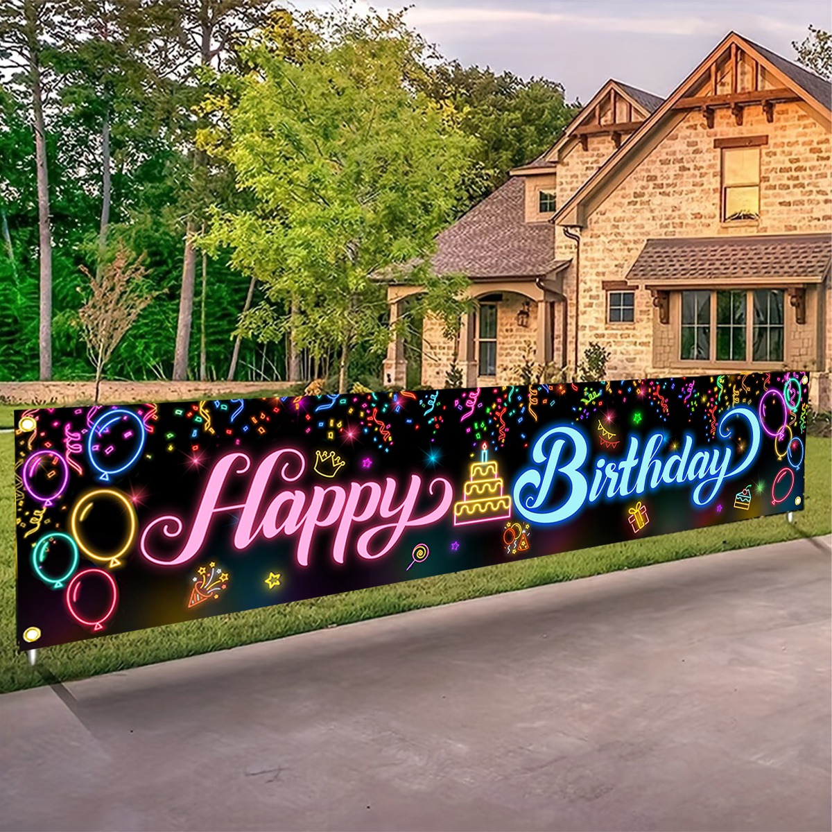 Bannière de fête scintillante  - Science Of Happiness avis et prix